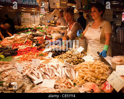 La Boqueria-Markt, Barcelona, Spanien Stockfoto