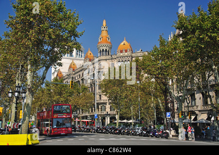Passeig de Gracia, Barcelona, Provinz Barcelona, Katalonien, Spanien Stockfoto