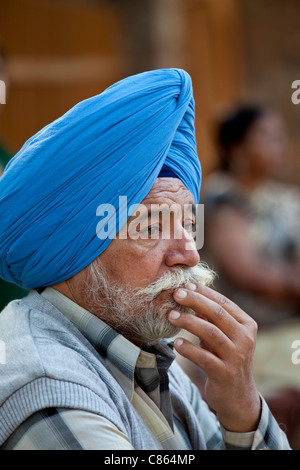 Sikh Mann in Neu-Delhi, Indien Stockfoto