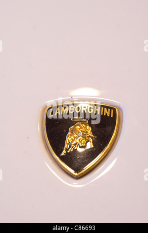 Lamborghini-Emblem Logo, Welt-berühmten Luxus-Autohersteller Stockfoto