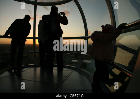 Das London Eye in London, England, Vereinigtes Königreich. Stockfoto