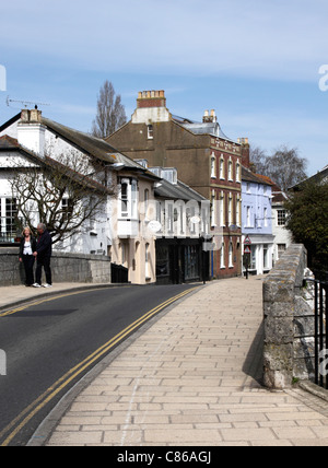 Brücke Straße Christchurch Dorset Stockfoto