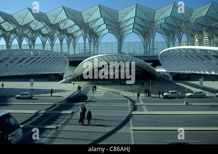 Lissabon, Portugal.  Expo 98 - Bahnhof. Stockfoto