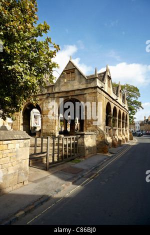 Chipping Campden Market Hall. Die alte Markthalle in Chipping Campden Cotswolds England stammt aus dem Jahr 1627 Stockfoto