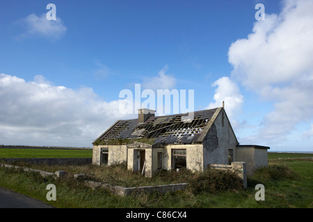 verlassener verlassenen alten irischen Cottage in abgelegenen Grafschaft Sligo Irland Stockfoto