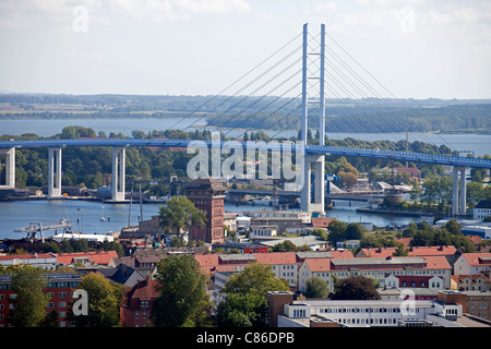 Rügen-Brücke, Hansestadt Stralsund, Mecklenburg-Vorpommern, Deutschland Stockfoto