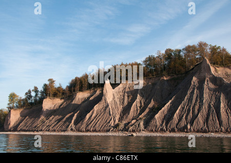 Chimney Bluffs State Park, gesehen vom See Ontario, New York USA. Stockfoto