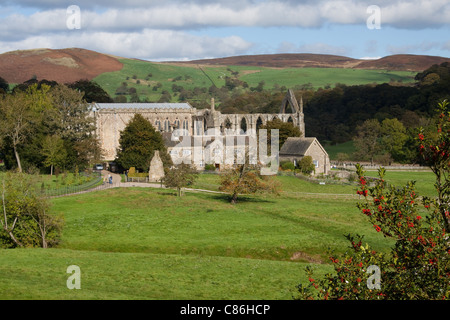 Bolton Abbey und Priorat in Wharfedale, Yorkshire, England Stockfoto