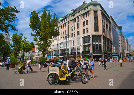 Vörösmarty ter Platz Belvaros Budapest Ungarn Mitteleuropa Stockfoto