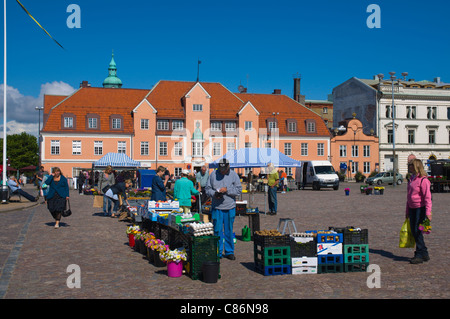 Wichtigsten Platz Stortorget Karlskrona in Blekinge Grafschaft Schweden Südeuropa Stockfoto