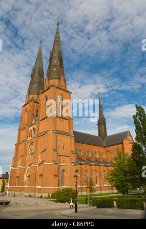 Domkyrka Dom Uppsala Stadt Svealand Provinz Schweden Europa Stockfoto