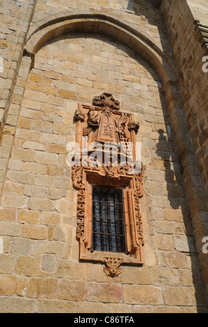 Kathedrale (13 Th) in "Plaza de España" MONDOÑEDO. Galicien. Spanien Stockfoto