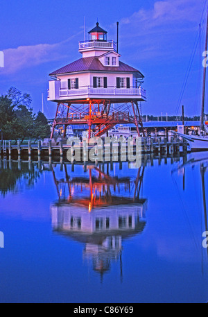 Drum-Point Lighthouse, Calvert Marine Museum, Solomons, Maryland, USA Stockfoto