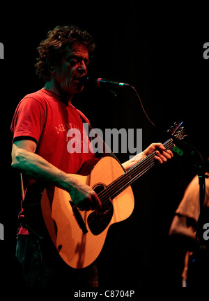 BELFAST, Großbritannien - 24 Juni: Lou Reed führt auf Belfast Waterfront am 24. Juni 2008 in Belfast, Nordirland Stockfoto