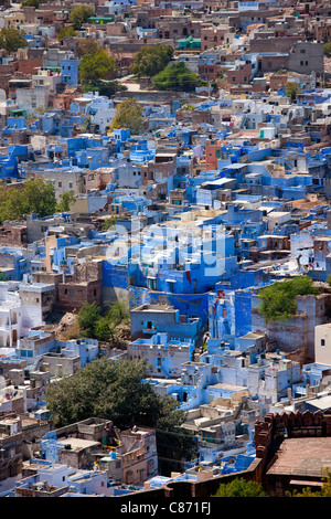 Die Brahman blaue Stadt, Brahmpuri Fläche von Jodhpur in Rajasthan, Nordindien Stockfoto