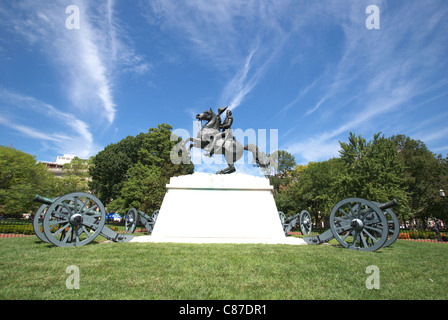 Andrew Jackson Statue - Lafayette Park Stockfoto