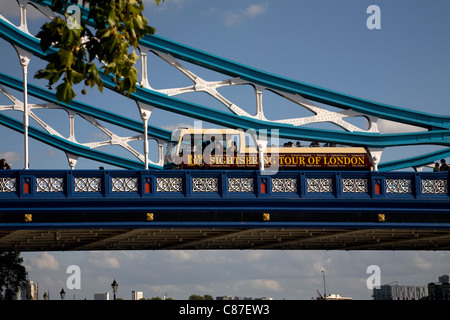 Tower Bridge Fluss Themse London england Stockfoto