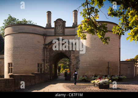 UK, Nottinghamshire, Nottingham Castle, Torhaus Stockfoto