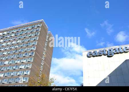 Gebäude in Basildon Stadtzentrum Stockfoto