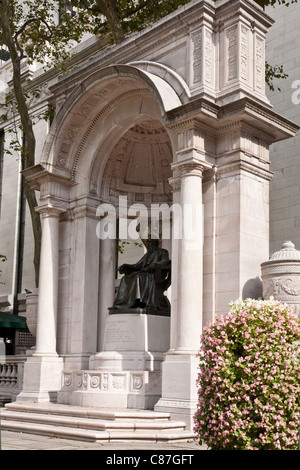 William Cullen Bryant Memorial, Bryant Park, New York Stockfoto