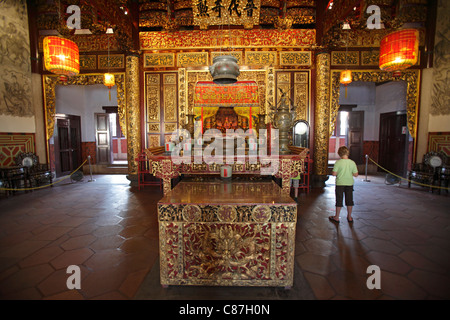 Khoo Kongsi Clanhouse und Tempel, Georgetown, Penang, Malaysia Stockfoto