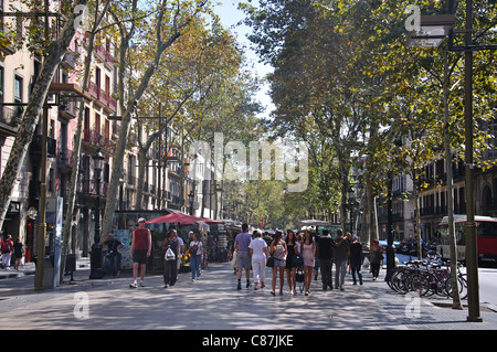 Ciutat Vella Bezirk, La Rambla, Barcelona, Provinz Barcelona, Katalonien, Spanien Stockfoto