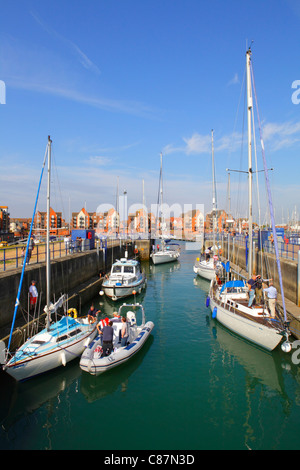 Souveräner Hafen Eastbourne East Sussex England UK GB Stockfoto