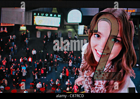 Zeit des quadratischen Web Cam in New York City Stockfoto