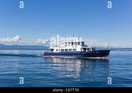 Die Fähre Wallis am Genfer See Stockfoto