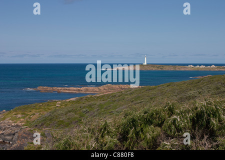 Der Süden westlich gelegenen Festland Punkt des australischen Kontinents Cape Leeuwin Leuchtturm in Western Australia Stockfoto