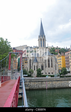 Eglise Saint-Georges (St. Georgskirche) in Lyon City, Frankreich Stockfoto