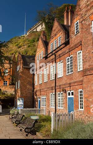 UK, Nottinghamshire, Nottingham, altes Sudhaus Hof Museum unterhalb der Burg Stockfoto