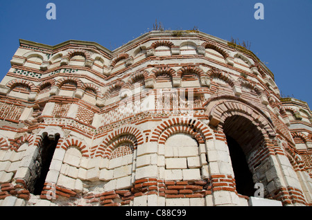 Bulgarien, Nessebar (aka Nessebar oder Nessebar). St. John Aliturgetos (ungeheiligten) Kirche. Stockfoto