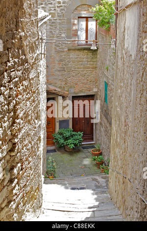 Private lauschigen Innenhof der Toskana Stockfoto