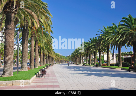 Paseig de Jaime 1, Salou, Costa Daurada, Provinz Tarragona, Katalonien, Spanien Stockfoto