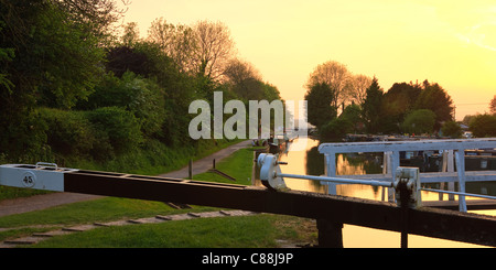 Kennet und Avon Kanal Devizes Wiltshire England Stockfoto