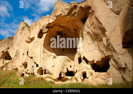 Frühe christliche Klöster von Zelve, Cappadocia Türkei Stockfoto