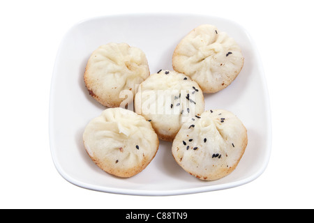 Teller mit chinesischen Fleischklößchen Stockfoto