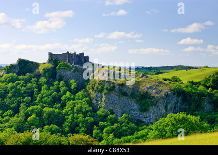 Position Cennen Castle Llandeilo Carmarthenshire Wales Stockfoto