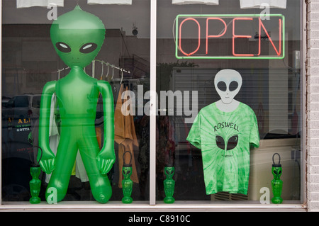 Geschenk-Shop in Roswell, New Mexico, USA Stockfoto