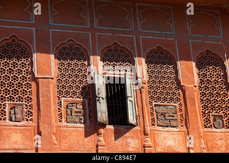 Der Harem Zenana Deorhi im The Maharaja von Jaipur Moon Palace in Jaipur, Rajasthan, Indien Stockfoto