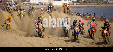 Weymouth Strand Motocross 16. Oktober 2011 Stockfoto