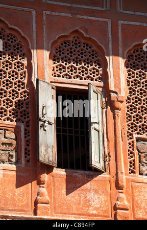 Der Harem Zenana Deorhi im The Maharaja von Jaipur Moon Palace in Jaipur, Rajasthan, Indien Stockfoto