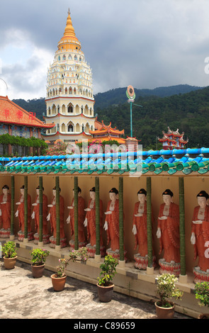 Die Pagode der Kek Lok Si Temple oder Tempel der höchste Glückseligkeit, Penang, Malaysia Stockfoto