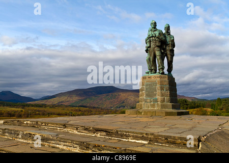Die Commando-Denkmal in der Nähe von Spean Bridge in den schottischen Highlands. Stockfoto