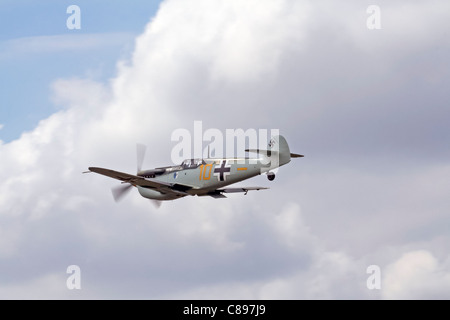 Hispano HA-1112 Buchon Farnborough International Airshow, UK, 23. Juli 2010 Stockfoto