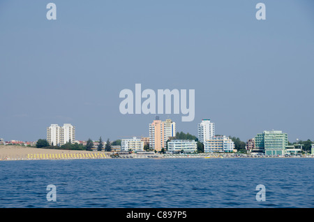Bulgarien, Nessebar (aka Nessebar oder Nessebar). Sunny Beach, Feriengebiet von Nessebar. Stockfoto