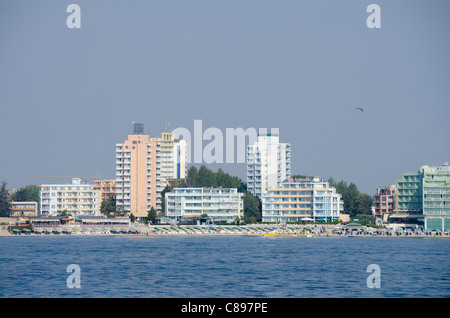 Bulgarien, Nessebar (aka Nessebar oder Nessebar). Sunny Beach, Feriengebiet von Nessebar. Stockfoto