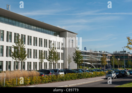 DER Telefonica / O2 Hauptsitz in Slough, England. Stockfoto