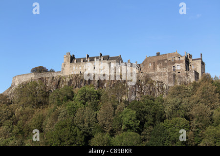 Stadt Stirling, Schottland. Der Westen Zinnen von Stirling Castle. Stockfoto